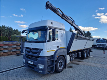 Dropside/ Flatbed truck, Crane truck Mercedes-Benz 2540 HDS Hiab / Wywrotka / skrzynia / Wywrot boczny dwustronny /: picture 1