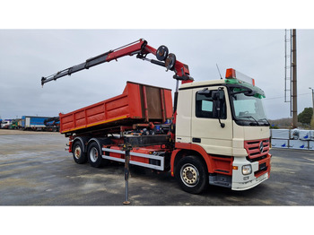 Cable system truck, Crane truck Mercedes-Benz ACTROS 2544L 6X2*4 HMF 1420K4 2012: picture 2