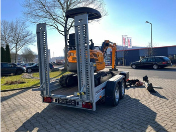 Mini excavator Vermietung / Minibagger 2-Tonnen inkl. Anhänger / ab 3 Tage / Verstellfahrwerk / Schwenkarm / Anbaugeräte: picture 5