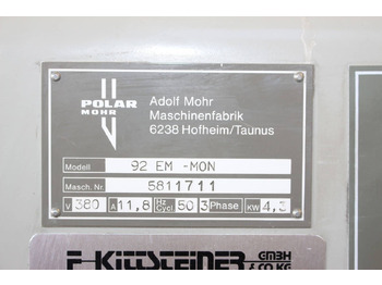 Paper cutting machine Polar 92 EM-MON: picture 3
