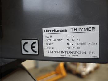 Paper cutting machine Horizon HT 70 | 1997: picture 3