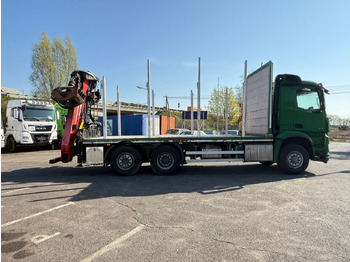 Timber truck, Crane truck Mercedes-Benz Actros 2571 Holztransporter mit Kran: picture 5