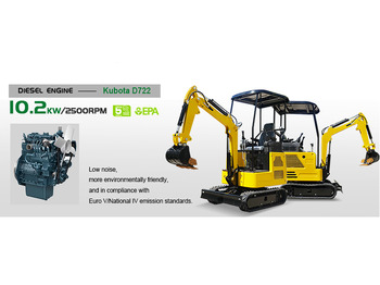 New Mini excavator Rippa Machinery Group R327-Kubota engine-cab-Global stocking Rapid delivery: picture 5