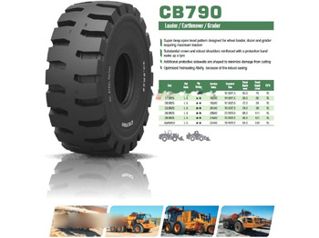 New Tire for Backhoe loader WestLake 17.5R25 CB790 L-5 182A2: picture 2