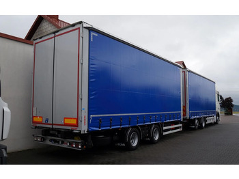 Curtainsider truck DAF XF 480 EURO 6 ZESTAW TANDEM PRZEJAZDOWY 120 M3  7,7 M + 7,7 M WECON: picture 2