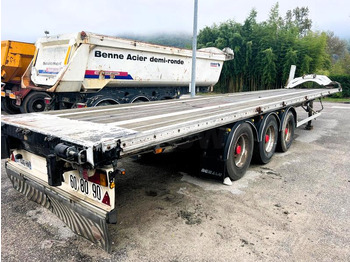 Dropside/ Flatbed semi-trailer Fruehauf PLATEAU 3 ESSIEUX: picture 2