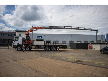 Dropside/ Flatbed truck, Crane truck Mercedes 4144 K-MP3-8X4+PK740002(7xhydr.): picture 3