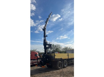 Crane truck, Dropside/ Flatbed truck Mercedes-Benz Dropside camion Mercedes-Benz Actros MP1 V6 2635 + KRANE HIAB 17: picture 2