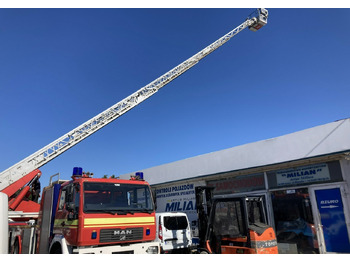 Fire truck MAN L 2000 MAN 15,280 Straż pożarna drabina Strażacka zwyżka 32m Metz Model 20: picture 4