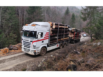 Timber truck, Crane truck for transportation of timber SCANIA R560 V8: picture 2