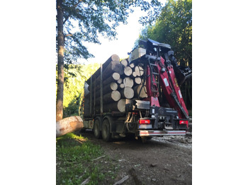 Timber truck, Crane truck for transportation of timber SCANIA R560 V8: picture 3