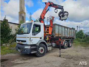 Hook lift truck RENAULT Premium 340