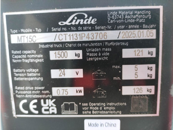 Pallet truck Linde MT15C: picture 5 Pallet truck Linde MT15C: picture 5