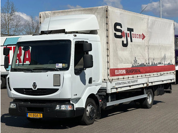 Curtainsider truck RENAULT Midlum 220