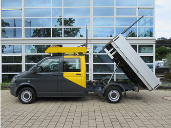 Tipper van, Combi van Volkswagen Transporter T5 2.0 TDI 75KW L2H1 DOKA dubbelcabine Kipper Actiebord: picture 3