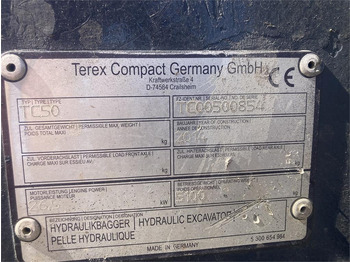 Mini excavator Terex TC50: picture 5