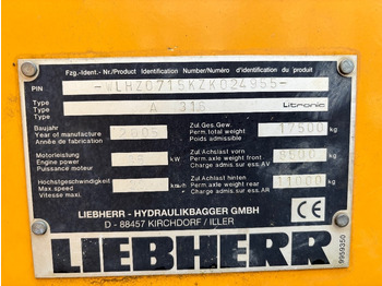 Wheel excavator LIEBHERR A 316