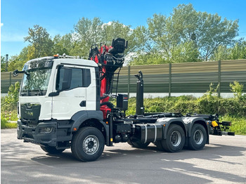 Hook lift truck, Crane truck MAN TGS 33.440 6x4 Epsilon 170Z MultiLift 20s56: picture 3