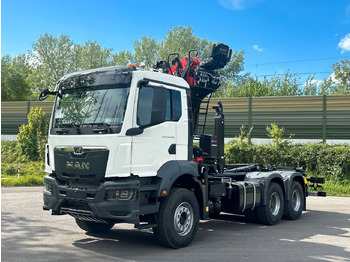 Hook lift truck, Crane truck MAN TGS 33.440 6x4 Epsilon 170Z MultiLift 20s56: picture 2