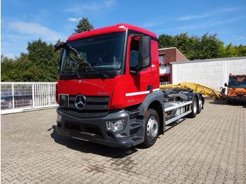 Hook lift truck Mercedes-Benz Antos 2532 MEILLER Abroller Lift+Lenkachse 6x2: picture 2
