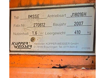 Sand/ Salt spreader Küpper-Weisser IMS Salzstreuer  1,6m3 für Multicar Tremo Ladog Sprinter Pritsche Schmidt Salzsilo Winterdienst: picture 3