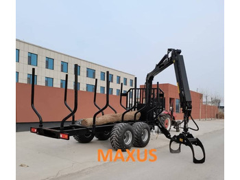 New Forestry trailer Maxus MAXUS 1400 Erdészeti Pótkocsi + Daru 780: picture 5