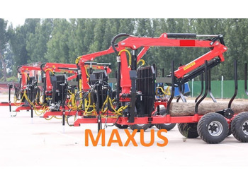 New Forestry trailer NEW MAXUS 6 TON Trailer + Crane 4.2 m Warranty | НОВА прицепа 6 ТОН + Кран 4,2 м MAXUS Гарантія: picture 2