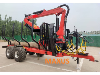 New Forestry trailer NEW MAXUS 6 TON Trailer + Crane 4.2 m Warranty | НОВА прицепа 6 ТОН + Кран 4,2 м MAXUS Гарантія: picture 4