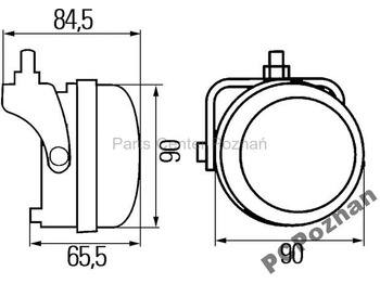New Lights/ Lighting Hella ŚWIATŁA LAMPY DO JAZDY DZIENNEJ LED HELLA 90 MM 1528562: picture 4