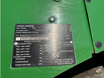 Forage harvester JOHN DEERE 8500: picture 4