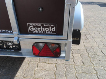 Dropside/ Flatbed trailer Tandem Holz PKW-Anhänger 750kg Stützrad 2510x1350x370: picture 4