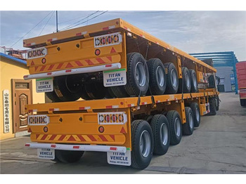 New Dropside/ Flatbed semi-trailer for transportation of bulk materials TITAN 5 Axle 13M Flatbed Trailer Price for Sale In Zimbabwe: picture 5