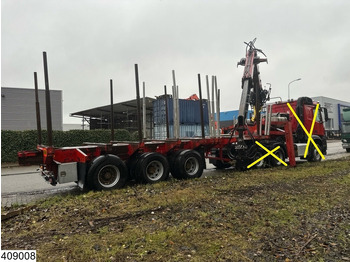 Timber semi-trailer Billaud Chassis Wood transport, Steel suspension, Extendable: picture 3