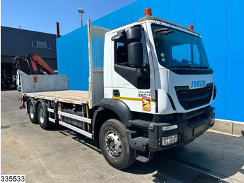 Dropside/ Flatbed truck, Crane truck Iveco Trakker 360 6X4, EURO 6, Palfinger, Remote: picture 2