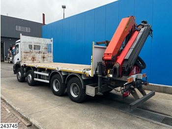 Dropside/ Flatbed truck, Crane truck Mercedes-Benz Arocs 3240 8X4, EURO 6, Steel suspension, Palfinger: picture 2