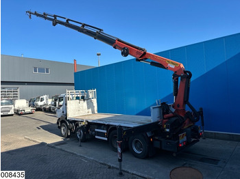 Dropside/ Flatbed truck, Crane truck Renault Kerax 430 Dxi 8x4, EURO 5, Palfinger, Remote, Steel suspenion: picture 4