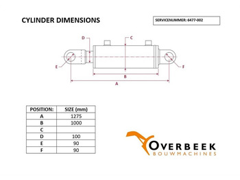 Hydraulics for Construction machinery Komatsu WA470/480-20G-63-K1110-Cylinder/Zylinder/Cilinder: picture 5 Hydraulics for Construction machinery Komatsu WA470/480-20G-63-K1110-Cylinder/Zylinder/Cilinder: picture 5