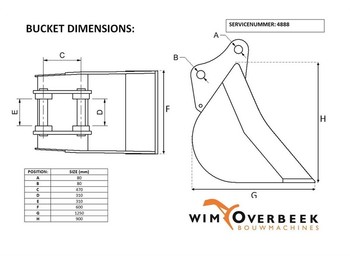 Bucket Liebherr 0,60 mtr - Bucket/Schaufel/Dichte bak: picture 5
