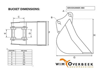 Bucket Liebherr 0,60 mtr - Bucket/Schaufel/Dichte bak: picture 5