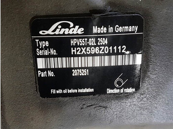 Hydraulics Linde HPV55-02L - Vögele - 2075251 -Drive pump/Fahrpumpe: picture 2