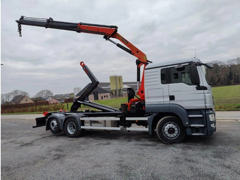 Hook lift truck, Crane truck MAN TGS 26.320 Container Multilift + Kraan Palfinger PK16502: picture 3