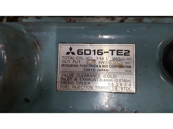 Construction machinery Mitsubishi 6D16-TE2 USED: picture 5 Construction machinery Mitsubishi 6D16-TE2 USED: picture 5