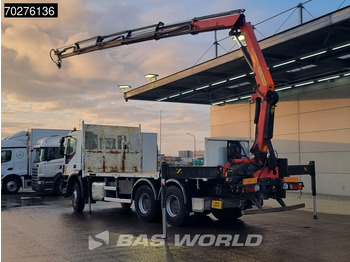 Dropside/ Flatbed truck, Crane truck Iveco Trakker 360 6X4 Palfinger PK 18502 SH D Kran Crane Big axle Euro 6: picture 2
