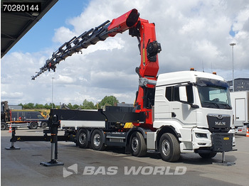 New Dropside/ Flatbed truck, Crane truck MAN TGS 35.520 8X4 Palfinger PK135.002 TEC 7 Kran Crane Hydrodrive Lift+steering axle Navi LED Euro 6: picture 3 New Dropside/ Flatbed truck, Crane truck MAN TGS 35.520 8X4 Palfinger PK135.002 TEC 7 Kran Crane Hydrodrive Lift+steering axle Navi LED Euro 6: picture 3
