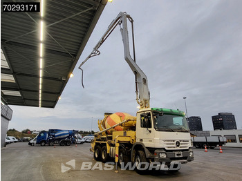 Concrete pump truck Mercedes-Benz Actros 3244 8X4 Retarder Putzmeister 24 Mtrs Pumi Big-Axle 3-Pedals Euro 4: picture 3
