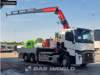 New Dropside/ Flatbed truck, Crane truck Renault T 440 6X2 2024 NL reg. possible Palfinger PK24.001 SLD Crane Lift+Lenkasche Euro 6: picture 2