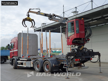 Timber truck, Crane truck Scania R730 R 6X4 HIAB F108S 79 Crane Retarder Xenon BigAxle Loglift Automatic ACC Euro 6: picture 2