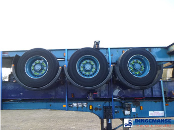 Container transporter/ Swap body truck Crane Fruehauf Stack - 3 x container trailer 20-20-30-40 ft: picture 5