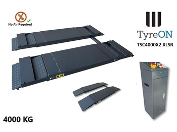 Workshop equipment TSC4000X2 XLSR Low Profile 4T floor mounted scissor lift - Large lifting range, 66 cm wide extendable tables 148.5 to 230,5 cm - Hydromechanically locked - no air required: picture 4