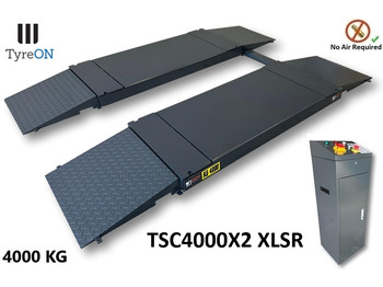 Workshop equipment TSC4000X2 XLSR Low Profile 4T floor mounted scissor lift - Large lifting range, 66 cm wide extendable tables 148.5 to 230,5 cm - Hydromechanically locked - no air required: picture 2